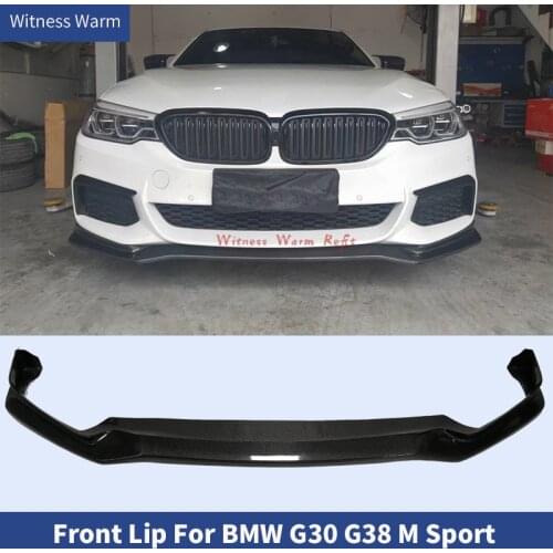 Carbon Fiber FRP Front Lip Spoiler Auto Front Lip Cover Car Front Bumper Lip For BMW 5 Series G30 G38 with M sport edition