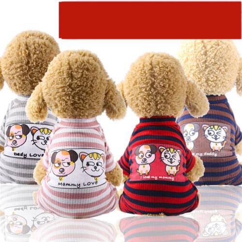 Dog Pajamas Pet Clothes for Small Dogs Cat Overall Suit Dog Puppy Jumpsuit for Dogs Chihuahua Sleepingwear Pet Clothing Coat