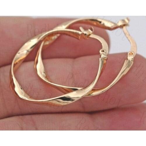 Simple Geometric Circle Hoop Earrings for Women Exaggerated Earrings Statement Gold/silver Color Jewelry Party Charming Gift