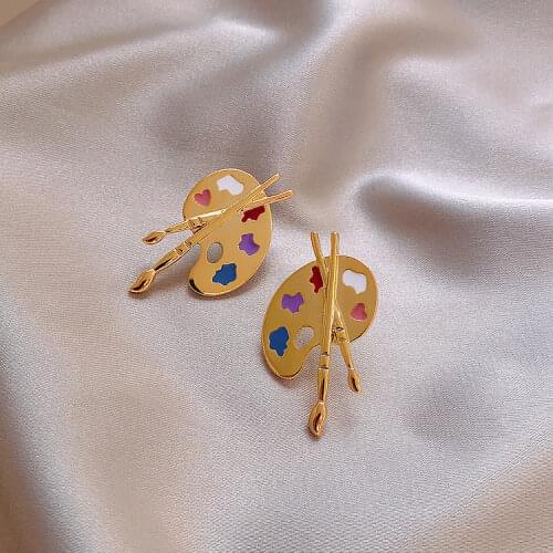 Shiny Side New Fashion Brand Jewelry Irregular Stud Earrings for Women Gift Arrow Earrings