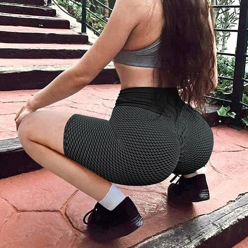 KIWI RATA High Waist Shorts Butt Lifter Gym Yoga Shorts Women Training Sports Running Fitness Leggings Athletic Workout Clothes