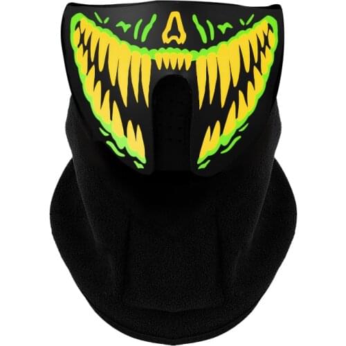 Wire LED Luminous Flashing Face Mask Party Masks Light Up Dance Halloween Cosplay Easter Rave Mask Luminous Costume