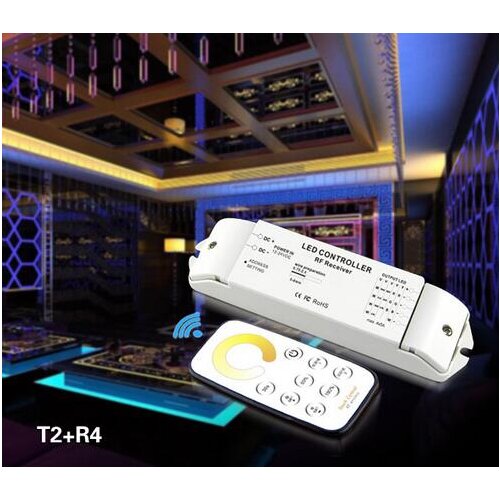 T2+R4 CT led controller RF touch remote control led ct dimmer 12v 24v