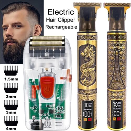 Hair trimmer beard for men electric hair clippers Cordless Rechargeable machine cut hair mower Haircut Machine shaving machine 3