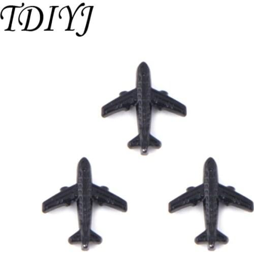 TDIYJ New Design Zinc Alloy Travel Plane Keeper Slide Charms for 10mm Charm Bracelet 6Pcs/lot