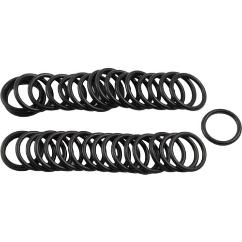 Uxcell 50pcs/lot 2.5mm Nitrile Black Rubber O-Ring Oil Seal Gaskets Id 15mm 16mm 17mm 23mm 24mm 25mm 26mm 27mm 30mm