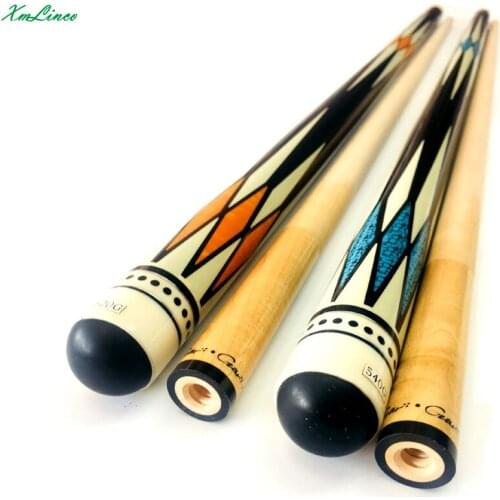 12mm 142cm canadian maple wood with very straight shaft sticker carom cue
