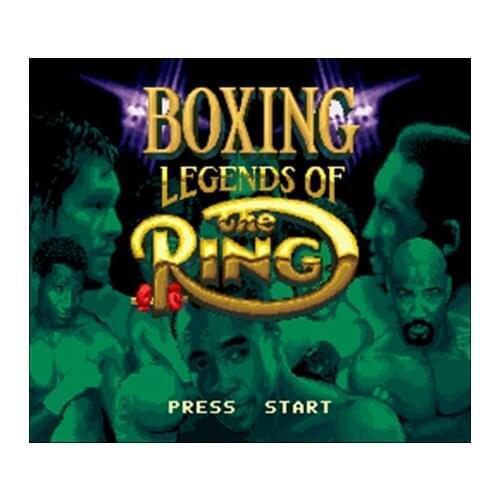 Boxing Legends of the Ring USA Version 16 bit Big Gray Game Card For NTSC Game Player