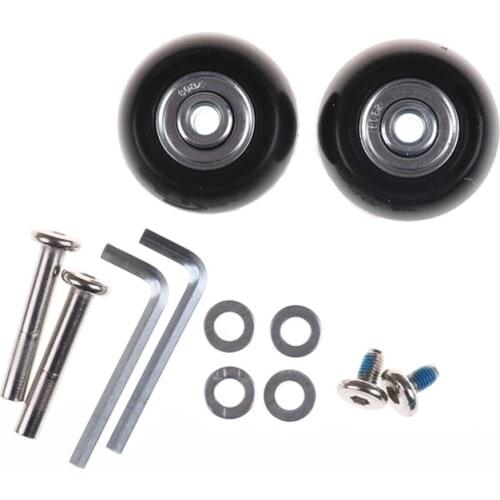 2pcs Luggage Suitcase Replacement Wheels Axles Repair Parts 40*18mm High quality Repair Parts 40*18mm