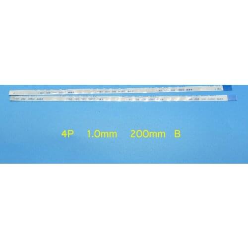 2pcs FFC Cable 200mm Length Width 5mm reverse 4Pins 4P 1mm Pitch FFC Ribbon Flat Cable Reverse Direction AWM 20624 80c 60v vw-1