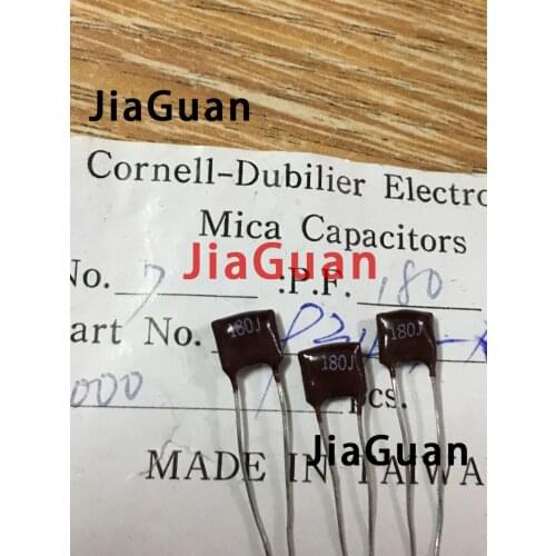 20PCS CDM Silver Mica 500V180PF 5% mica capacitor 500V 180P 180pF/500V 181 p3.5mm
