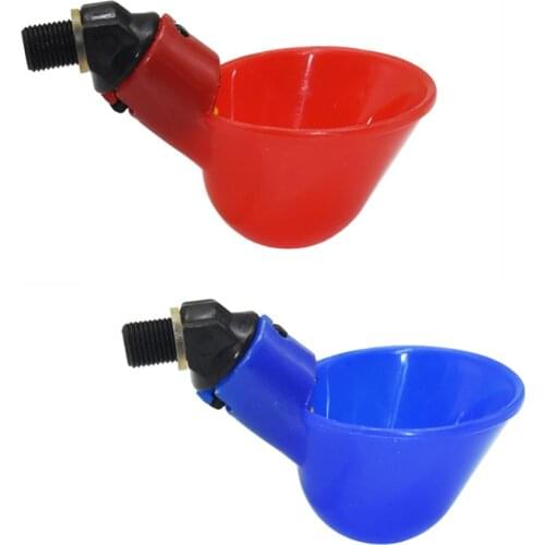 50Pcs Chicken Hanging Cup Drinking Fountains Birds Water Bowl Drinker Cups for Backyard Chicken Flock Automatic Poultry Watering