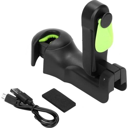 Car Multi-Function Small Fan Hook Portable Cooling Mini Air Fan Car Ornament USB Charging Fan Car Hook 13.5*3.2CM