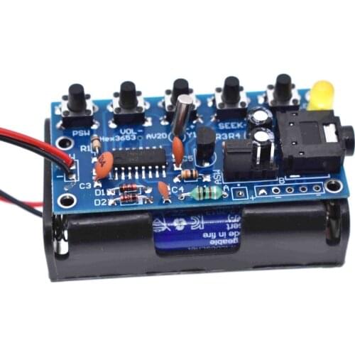 Wireless Stereo FM Radio Receiver Module PCB DIY Electronic Kits 76MHz-108MHz