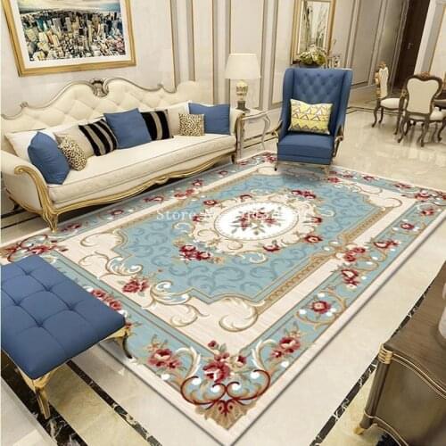 European Style 3D Printing Large Carpets for Living Room Bedroom Decor Area Rugs Home Hallway Non-slip Floor Mats Multiple sizes