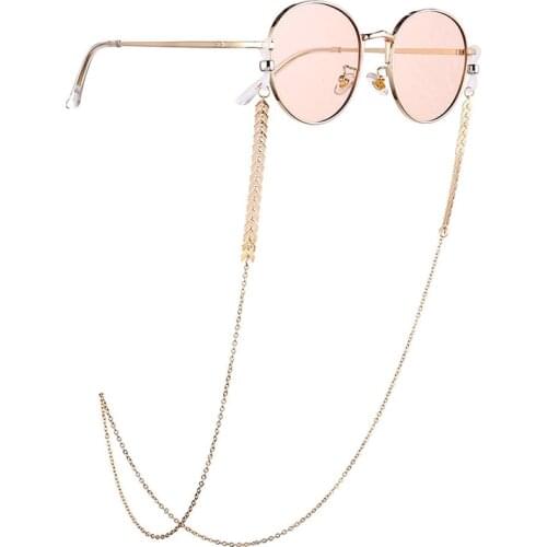 New Fashion Sunglasses Chain Glasses Spectacles Pearl Decoration Vintage Chain Holder Cord Lanyard Necklace Eyewear Accessories