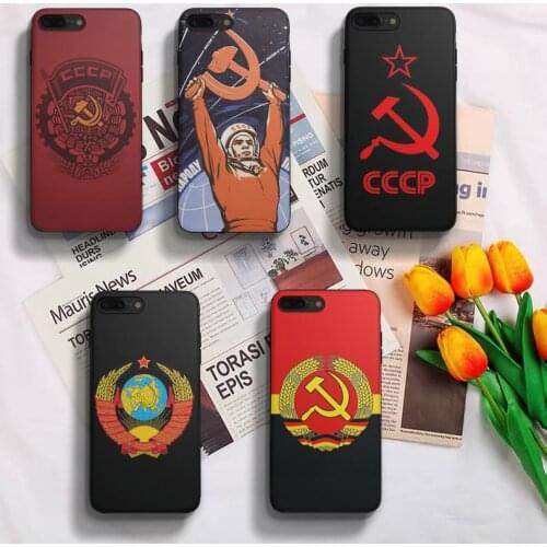 Soviet Union USSR Flag Phone Case Fundas Shell Cover For Iphone 6 6s 7 8 Plus Xr X Xs 11 12 13 Mini Pro Max