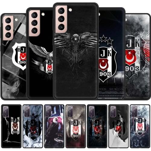 Turkey Besiktas Football Cell Phone Case for Samsung Galaxy S21 S20 FE Note 20 Ultra S10 Lite S9 Plus S8 S10e Black Cover Coque