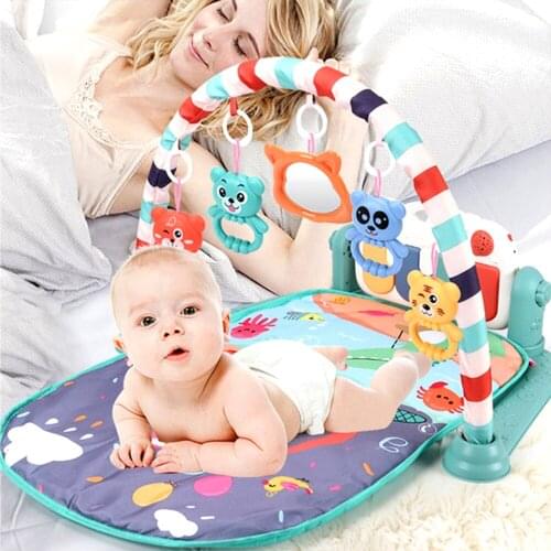 Baby Music Rack Play Mat Kid Rug Puzzle Carpet Piano Keyboard Infant Playmat Early Education Gym Crawling Game Pad Toy
