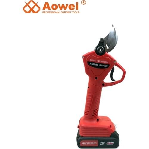 AOWEI New Desgin Electric Li-Battery Pruning Electric Scissors Tree Pruner Shears For Sale