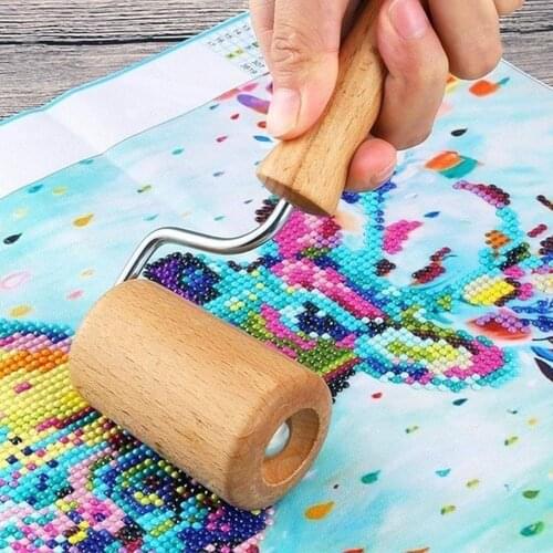1pcs 5D Diamond Painting Tool DIY Wood Roller Diamond Painting Accessories For Diamond Painting Sticking Firmly With Wood Roller
