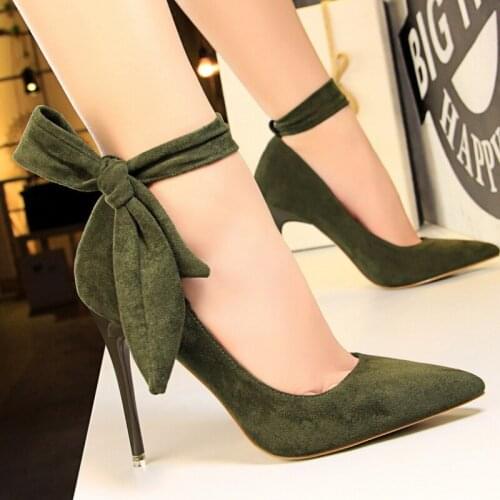 JIFALZS Suede Pumps