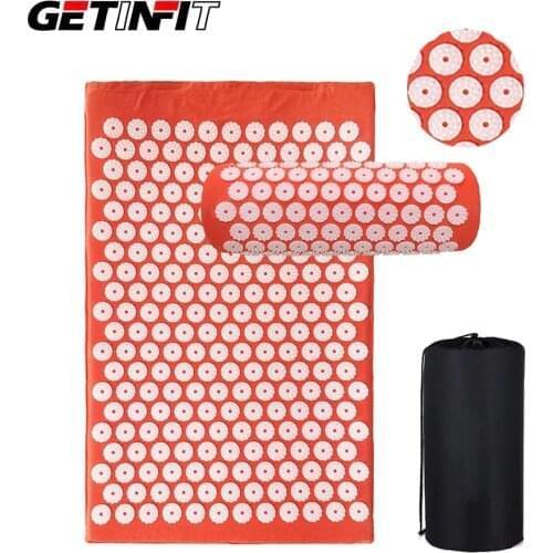 Getinfit Acupressure Mat Massager Cushion Massage Yoga Mat Acupressure mat Relieve Stress Back Body Pain Spike Mat Massage Mat
