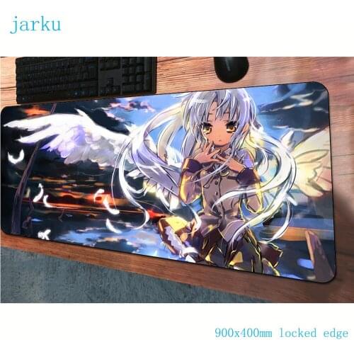 Angel Beats mats 900x400MM Fashion gaming mouse pad keyboard mousepad Christmas gifts pc notebook gamer accessories padmouse mat