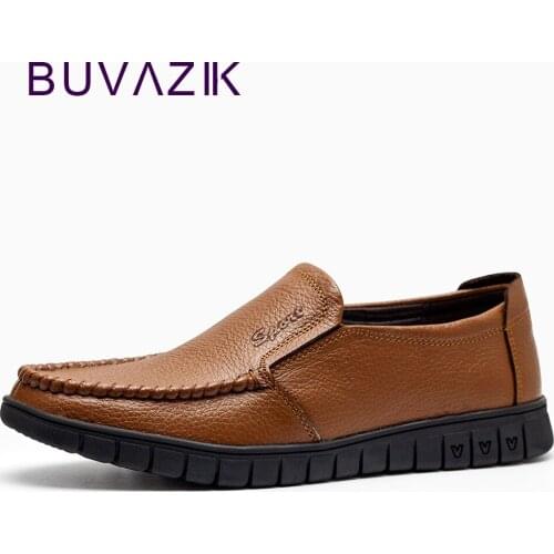 New Handmade Genuine Leather Men Loafers Soft Leather Comfortable Brand Casual Autumn Shoes Winter Warm Cashmere Male Shoes