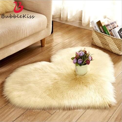 Wool Imitation Soft Sheepskin Rugs Faux Fur Non Slip Bedroom Shaggy Carpet Living Room Mats tappeto cucina round rug alfombras