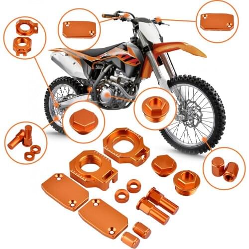 Front Rear Clutch Rake Reservoir Cover Cap Set Motorcycle Accessories For KTM SX XC SX-F XC-F XC 125 150 250 300 350 450 16-21