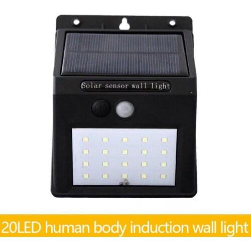 Wall Lamp LED Light Control Human Body Induction Outdoor Garden Light Solar Light Household Aisle Light Street Light Waterproof