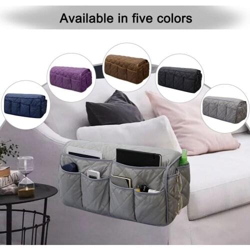 New Sofa Armrest Storage Hanging Bag Armrest Organizer TV Remote Control Holder Multi-Pocket Sofa Sofa Organizer