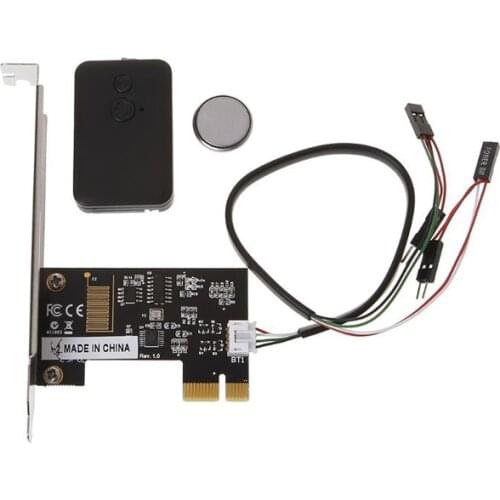 Great-Q pci pcie Pci express wireless remote power and reset switch for computer