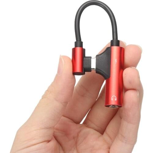 New Arrival USB Type-C to 3.5 mm Headphone Jack Adapter AUX Cable 2 in 1 Earphone Audio Convertor Charging Extension Cables