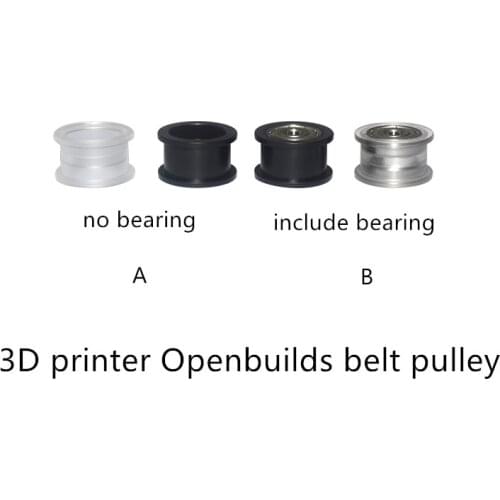 3D printer pulley Openbuilds Plastic wheel POM with 2pcs 625ZZ Idler Pulley Gear Passive Round Perlin Wheel V-slot