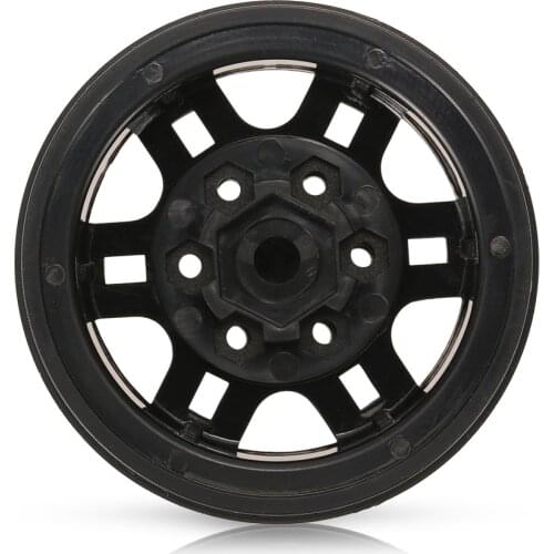 4Pcs AUSTAR AX-616BK 1.9 Inch 1/10 Rock Crawler Beadlock Wheel Rim Hub for D90 SCX10 AXIAL RC4WD TF2 RC Car