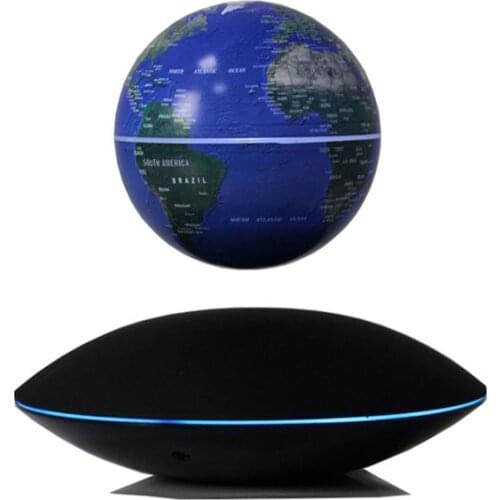 Home Decoration Magnetic Levitation 3 Inch Earth Rotated Floating Globe UFO Shape Base Festival Christmas New Strange Gift