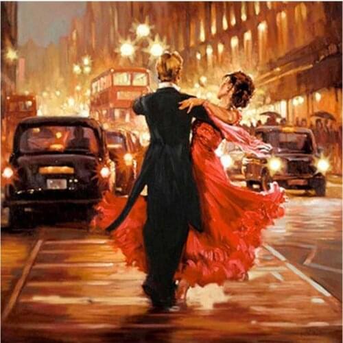Waltz Diamond Painting Oil Portrait Round Full Drill Car Street View Nouveaute DIY Mosaic Embroidery 5D Cross Stitch Home Decor