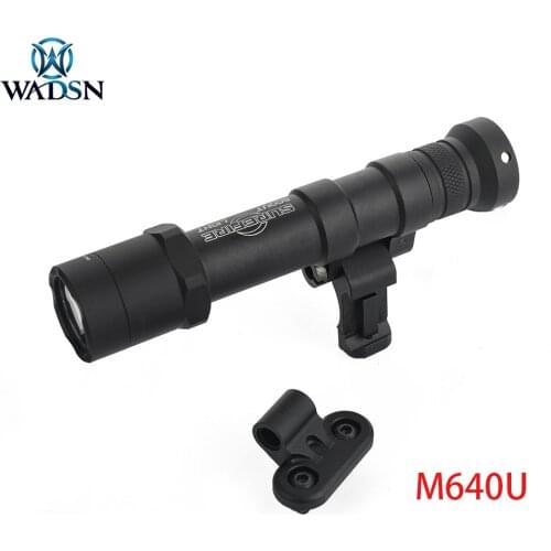 WADSN Airsoft M640U Scout Light Pro Huting Gun Surefir M600 Tactical Weapon Light & Tailcap with Keymod M-LOK Picatinny Mount