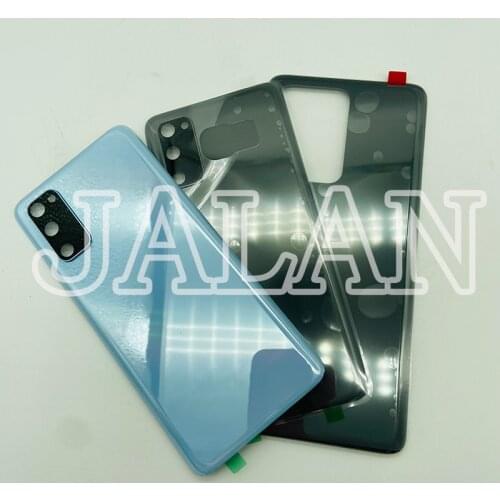 Back Glass With Camera Lens Cover for SMS20 S20+ S20U G980 G988 G985 Housing Battery Rear Door S20 Plus Ultra Replacement Repair