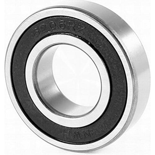 Replacement 6206RZ Roller-Skating Deep Groove Ball Bearing 62x30x16mm, 1.2 Carbon Steel by Houseuse