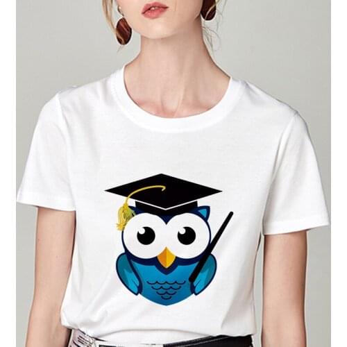 New summer Cool owl women t shirt Print t-shirt female top Casual fashion tshirt hipster Harajuku tee shirts Thin section Femme