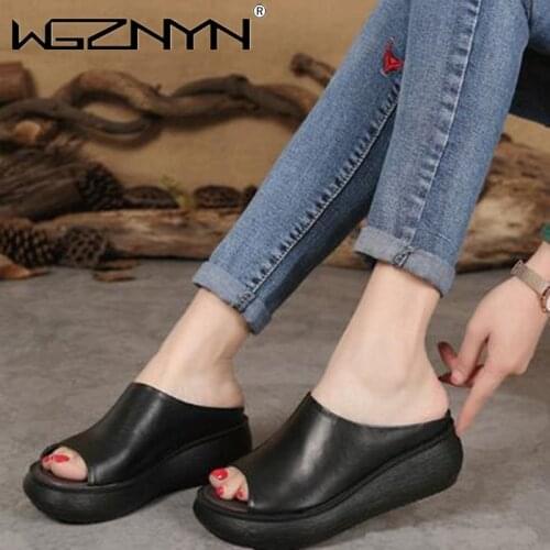 2021 Summer Women Slipper Decoration Beach Sandals Female Wedge Shoes Lady Bath Home Outdoor Slippers Fashion Flip-flops