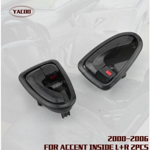 1PAIR INTERIOR DOOR HANDLE FOR HYUNDAI ACCENT 2000 2001 2002 2003 2004 2005 2006 82610-25000 82620-25000