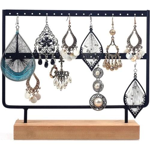 2 Layer Durable Iron Rotating Round Earrings Jewelry Display Rack Stand Display Holder Exquisite Makeup Storage Save Space