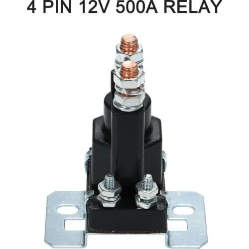4 Pin 12V 500A Relay Dual Battery Isolator Car Auto Starter On/Off Power Switch Contactor Relay