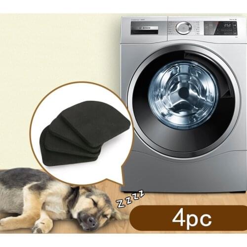 4pcs Black Rubber washing machine foot anti vibration pad Non-slip Refrigerator furniture chair bumper feet mats floor protector