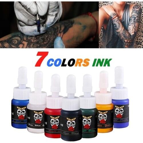 5ml Tattoo Ink Semi Permanent Natural Plant Tattoo Pigment Makeup Tattoos Ink Pigment For Body Art Paint Tattoo Color Supplies