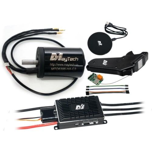 No Stock 6396 Brushless Outrunner Sensored Motor with Big Ball Bearing Comb with VESC100A and 1905WF Remote Esk8 Fighting Robots